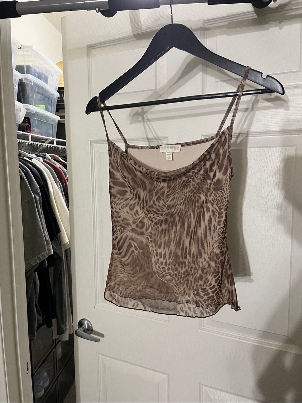 Animal print top